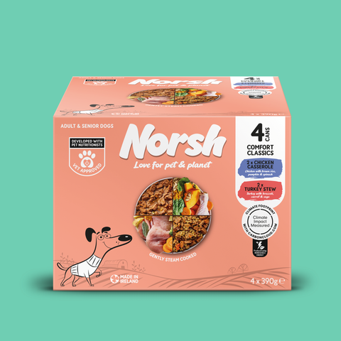 Norsh Comfort Classics Wet Dog Food | Bulk Buy 16 x 390g | Chicken